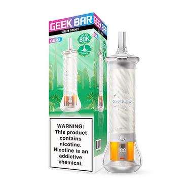 Geek Bar Burj 80K E-Hookah Disposable Vape - Gum Mint