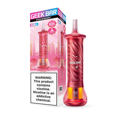 Geek Bar Burj 80K E-Hookah Disposable Vape - Strawberry