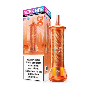Geek Bar Burj 80K E-Hookah Disposable Vape - Watermelon Mint