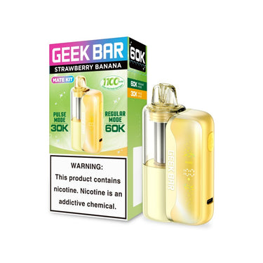Geek Bar Mate 60K 5% Disposable Vape Kit - Strawberry Banana