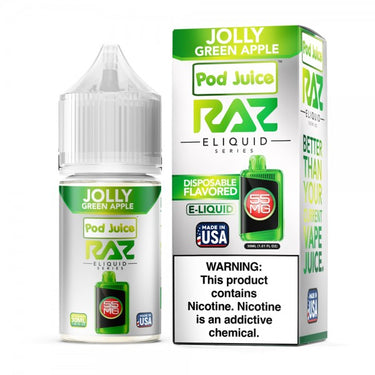 Jolly Green Apple RAZ Salt E-liquid Nic 30ml 