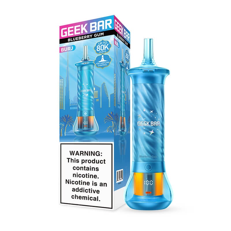 Geek Bar Burj 80K E-Hookah Disposable Vape - Blueberry Gum
